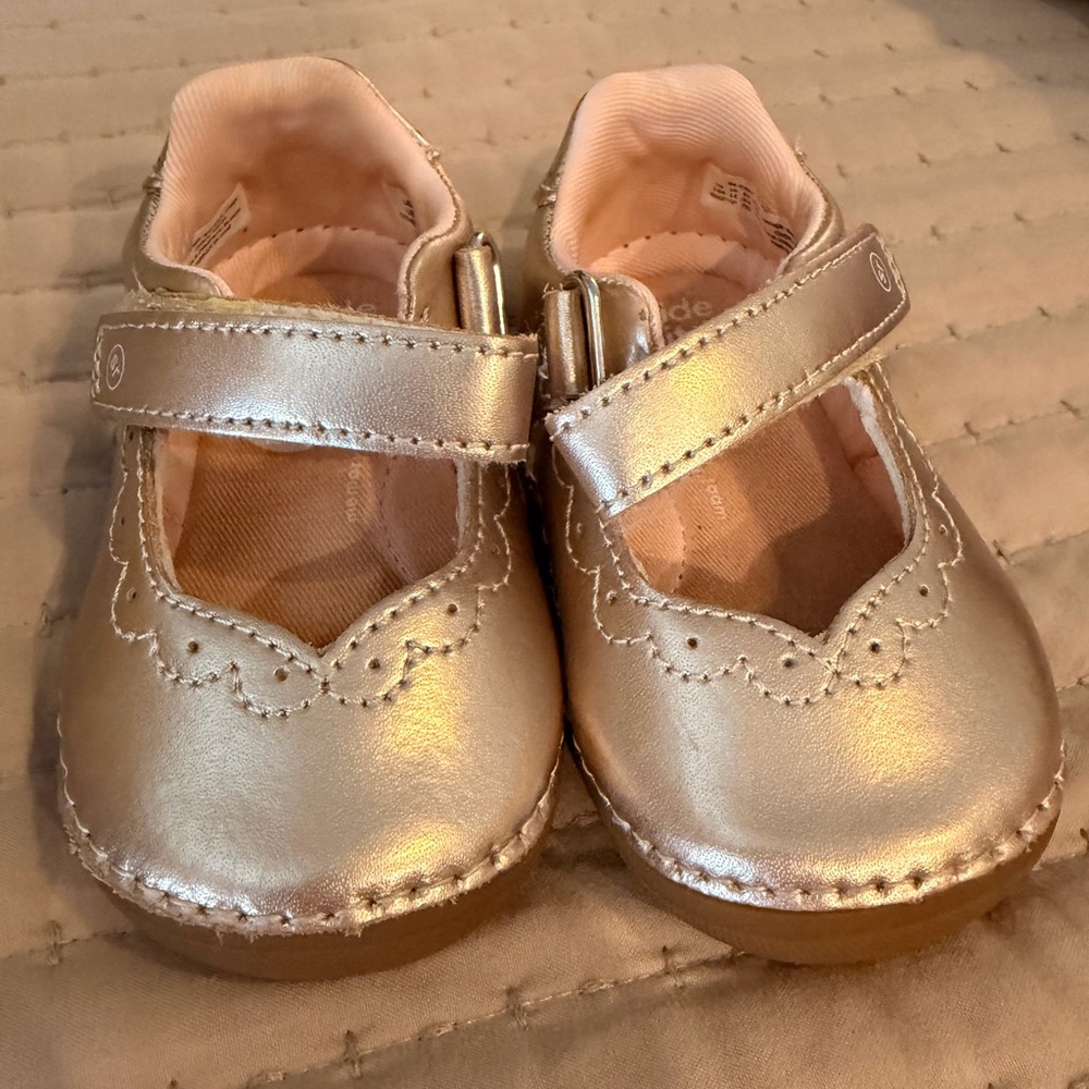 Stride Rite Gold Dress Shoes for Kids